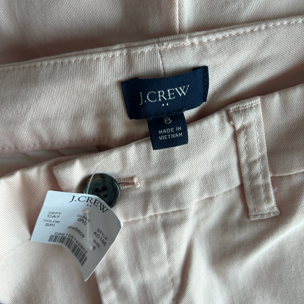J. Crew Soft Pink Trousers NWT